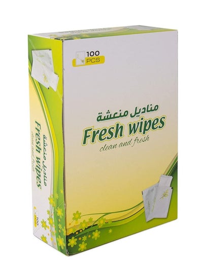 Buy Wet Wipes Refreshing smell 100 Pieces in UAE