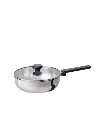 Buy Sauté pan with lid clear glass in Saudi Arabia