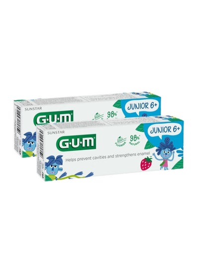 اشتري Gum Junior 7-12yrs Toothpaste 50ml Twin Pack في الامارات