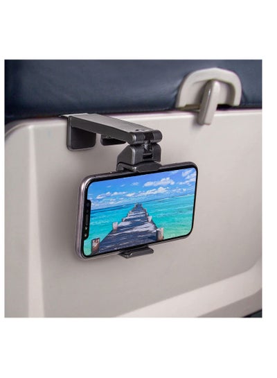 Buy Universal in Flight Airplane Phone Holder Mount, Handsfree Phone Holder with Multi-Directional Dual 360° Rotation for Desk,Tray,Pocket Size Must Have Travel Essential Accessory for Flying in Saudi Arabia