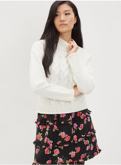 Buy Floral Print Ruffle Detail Skirt in Saudi Arabia