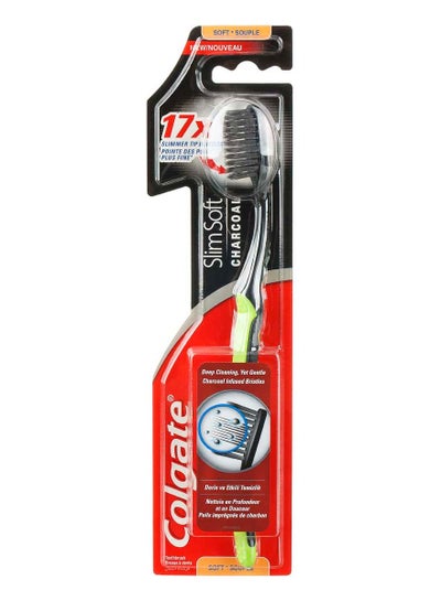 Colgate Slim Soft Charcoal Toothbrush multicolour price in Saudi Arabia ...
