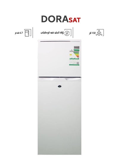 Buy Double Door Refrigerator - 4.7 Feet - 132 Liters - White - DS160DF in Saudi Arabia