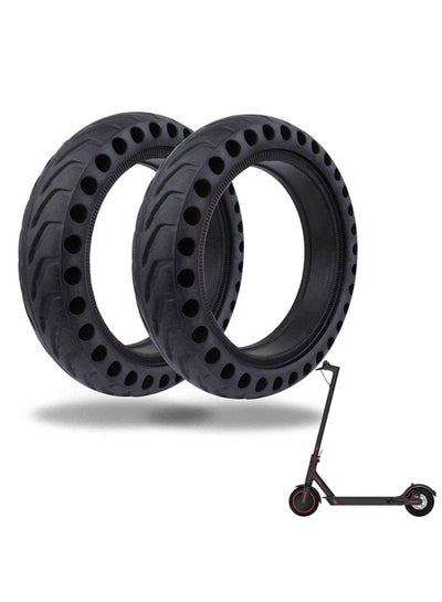 اشتري Electric Scooter Replacement Tires Rubber Solid Wheel Honeycomb Tire Grip Friction Tubeless e Accessories في السعودية