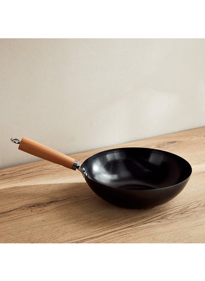 Buy La Natura Carbon Steel Wok 47 x 8 x 28 in UAE