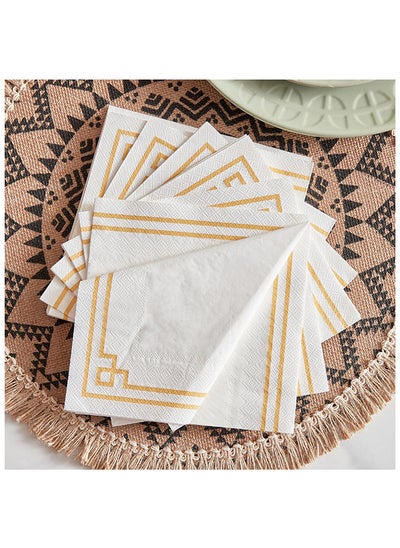 اشتري Phoenix 20-Piece 3-Layer Paper Napkin Set 33 x 33 cm في الامارات