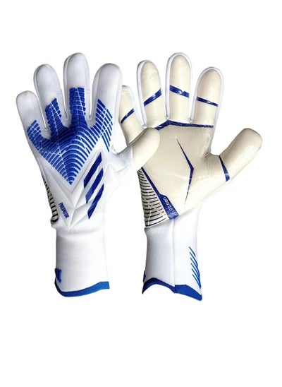 اشتري Soccer Goalkeeper Gloves, Professional Non-slip Goalkeeper Gloves, With Strong Grip And Protection, Breathable And Wear-resistant Youth And Adult Protective Goalkeeper Gloves. في الامارات