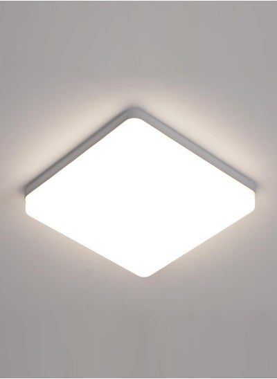 Buy LED Ceiling Light Square LED Ceiling Lamp Natural White, LED Ceiling Light for Bathroom Living Room Kitchen Bedroom in UAE