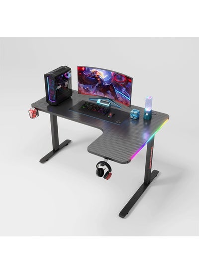 Buy Ergonomic Gaming and Computer Desk with LED Lights 140 CM in UAE