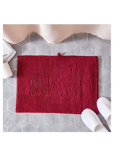 اشتري Nicole Microfiber Chenille Bath Mat 60x40 cm في الامارات