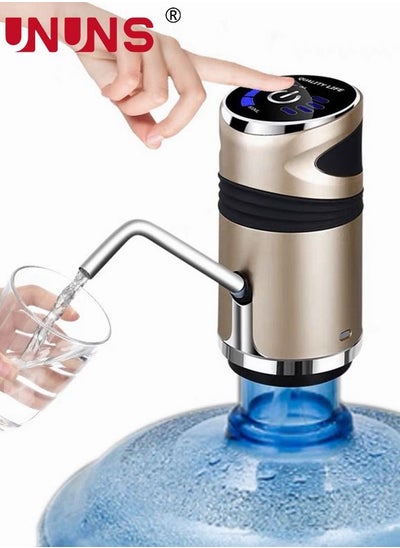 Buy Electric Water Pump Dispenser,Wireless Gallon Bottle Drinking Switch With USB Charging And Water Inlet Hose,Drinking Water Pump For Home Office,Golden in Saudi Arabia