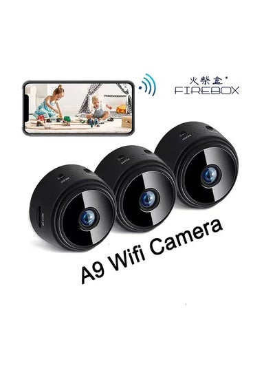 Buy A9 Wi-Fi Smart Mini HD Hide IP Camera 3Pcs Combo in UAE