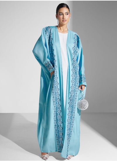 Buy Embroidered Cape Sleeve Abaya in Saudi Arabia