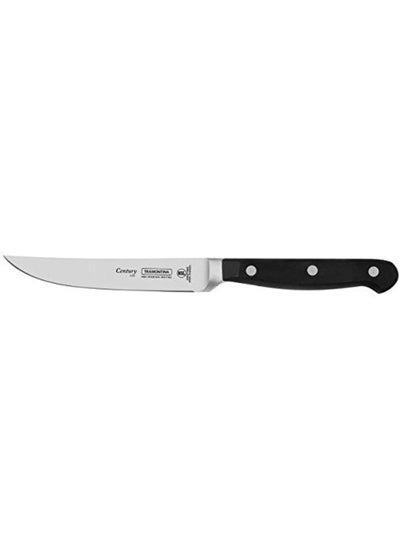 اشتري Century 5 Inches Steak Knife With Stainless Steel Blade And Black Polycarbonate Handle في الامارات