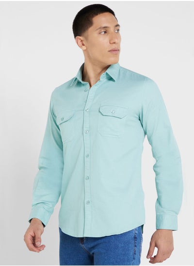 اشتري Pure Cotton Casual Double Pocket Shirt في الامارات