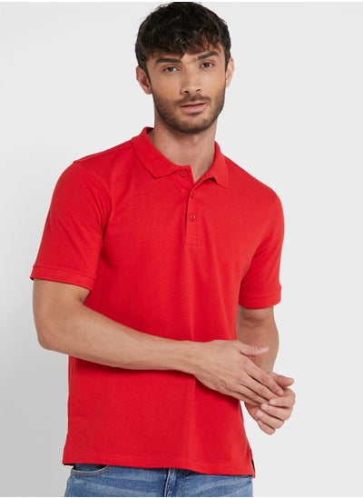 Buy Essential Pique Polo Shirt in UAE