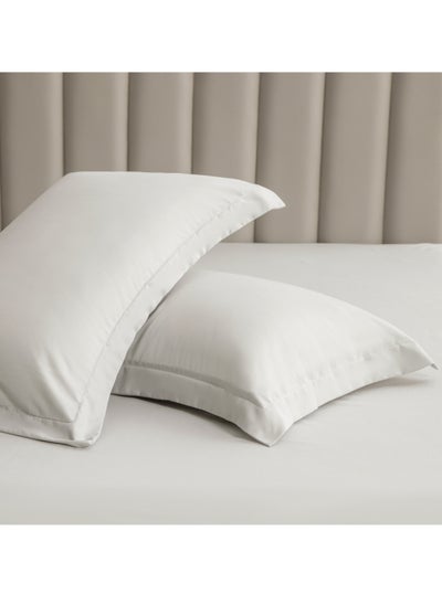 Buy Microfiber Pillowcases 2-Pcs Soft Pillow Cover(50 x 75 CM) With Envelope Closure (Without Pillow Insert),Warm Grey in UAE