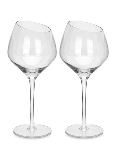 Buy 2-Piece Red Wine Glass Set 550ml in UAE