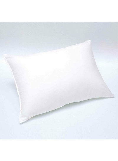 Buy Cotton Surface Pillow Hypoallergenic Side And Back Sleeping Pillows For Neck And Shoulder Support White L50xW70 cm in UAE