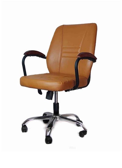 Buy Office Leather Chair 50 CM - brown in Egypt