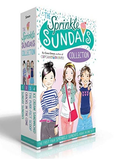 اشتري The Sprinkle Sundays Collection Sunday Sundaes; Cracks In The Cone; The Purrfect Scoop; Ice Cream by Simon, Coco Paperback في الامارات