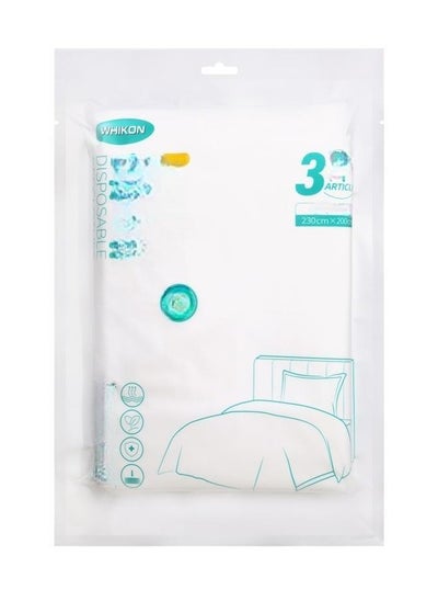 Buy Disposable Bed Sheet Set Portable Disposable Quilt Cover and Pillow Case Disposable Bedding Sets 3Pcs in Saudi Arabia