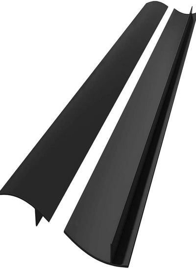 Buy Oasisgalore 25 Inches Black Gap Filler Kitchen Adjustable Silicone Gap Cover for Stove Counter - Kitchen Stove Heat Resistant Cover Easy Clean in Saudi Arabia