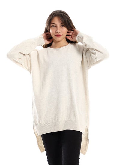 Buy Round Cole Off-White High Low Slip On Pullover in Egypt