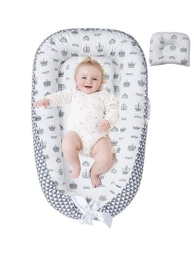 اشتري Portable Zoo Design Newborn Baby Nest-white في الامارات