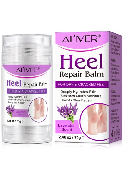 اشتري 70g Cracked Heel Repair Balm Lavender Scent Foot Cream for Cracked Heels and Dry Skin Cracked Heel Repair Balm with Shea Butter & Olive Oil Hydrates and Softens Dry Feet في الامارات