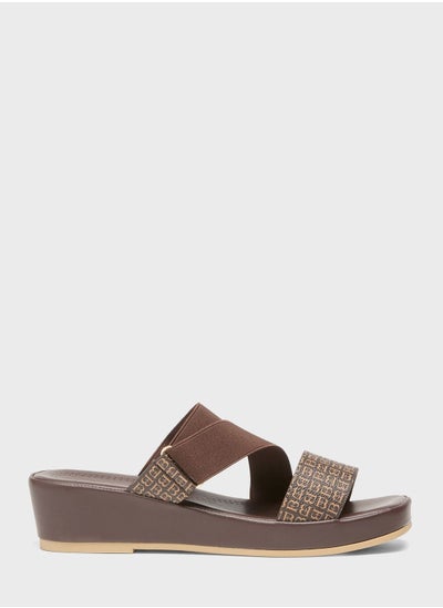 Buy Multi Strap Wedge Sandals in UAE