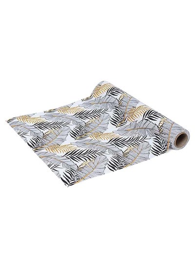 Buy Harmony Table Runner Roll, Black & Gold - 1200x40 cm in UAE