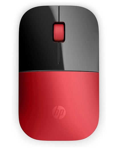 Buy HP Wireless Optical Mouse Compatible with PC and Laptop V0L82AA - Red Z3700 in Egypt