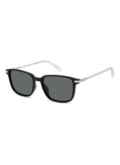 Buy Men's Polarized Square Shape Metal Sunglasses Pld 4169/G/S/X Grey 42 - Lens Size: 41.8 Mm - Black in UAE