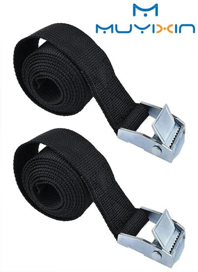 Buy Tie Down Straps Nylon Lashing Strap Car Roof Rack Straps for Cargo Lashing Heavy Duty Fastening Securing Straps with Zinc Alloy Buckles 2 Packs in Saudi Arabia