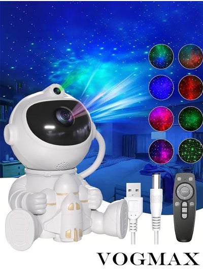 Buy Star Night Astronaut Galaxy Projector Nebula Ceiling Galaxy Star Light Projector Projector with 8 Nebula Modes 360° Adjustable in Saudi Arabia