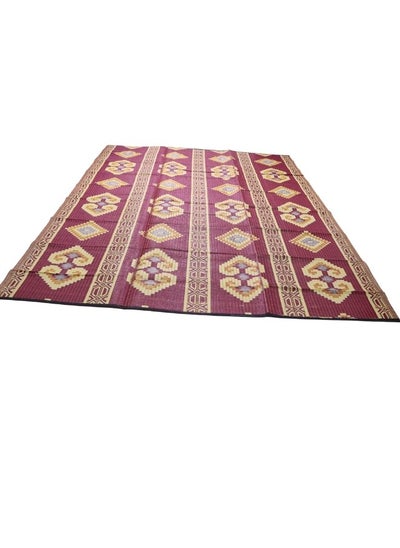 Buy Ground seating mat for trips, camping, hiking, and wilderness, a rug made of high-quality plastic, size 350*270 cm in Saudi Arabia