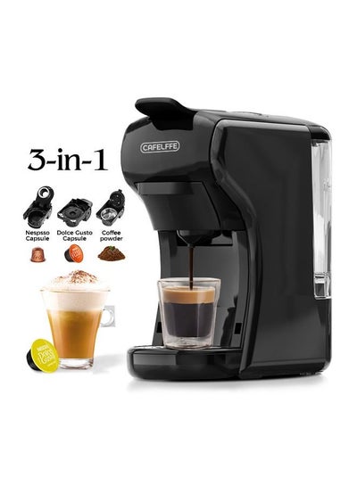Buy Multiple Capsule Coffee Maker Automatic Nespresso Machine 1450W Black in UAE