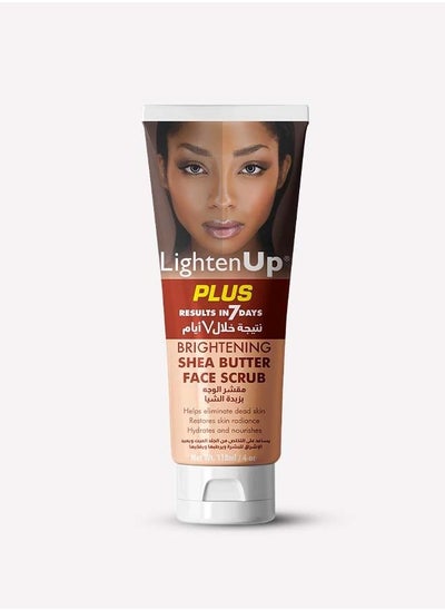 اشتري Lighten Up Plus Brightening Sha Butter Face Scrub في الامارات