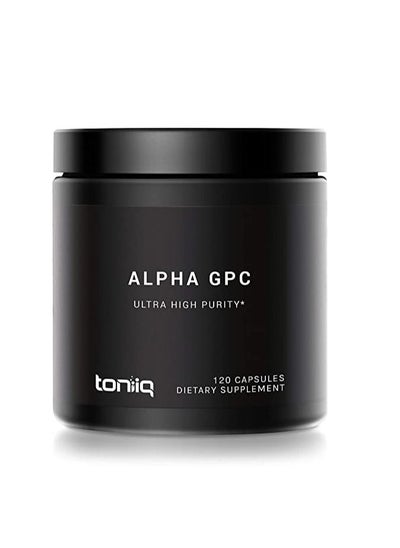 Buy Ultra High Purity Alpha GPC Capsules - 600mg Concentrated Formula - 99%+ Highly Purified and Highly Bioavailable Nootropic - 120 Capsules Alpha GPC Supplement in UAE