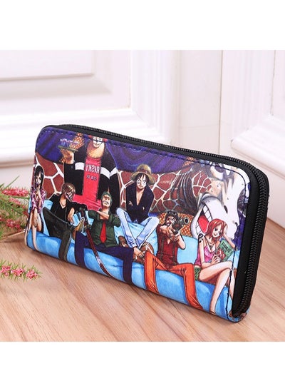 اشتري New ONE PIECE Personalized Multi Compartment Capacity Cartoon Long Zipper Wallet في الامارات