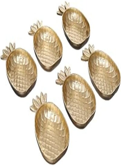 Buy Pineapple 6 Piece Feeding Plates, Copper in Egypt