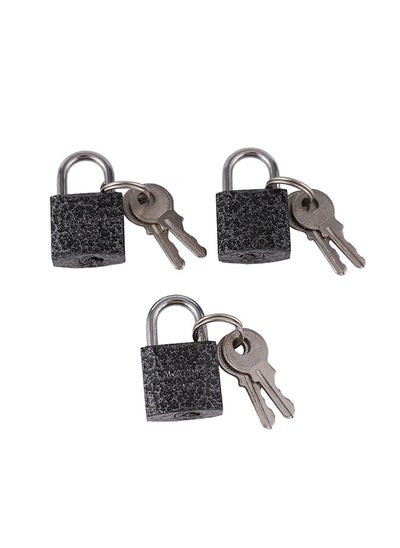 Buy 3-Piece Iron Padlock in Saudi Arabia