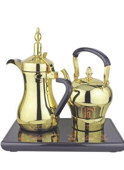 Buy Arabic tea and coffee maker, capacity 1 liter, 1600. Gold in Saudi Arabia