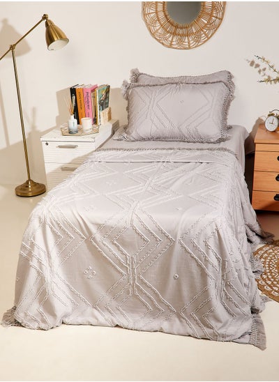 Buy Broche Tassel Brim Bedding Set Of 4 Piece in Saudi Arabia