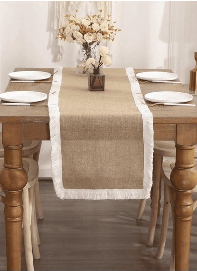 Buy Table Runner - Brown & White in Egypt