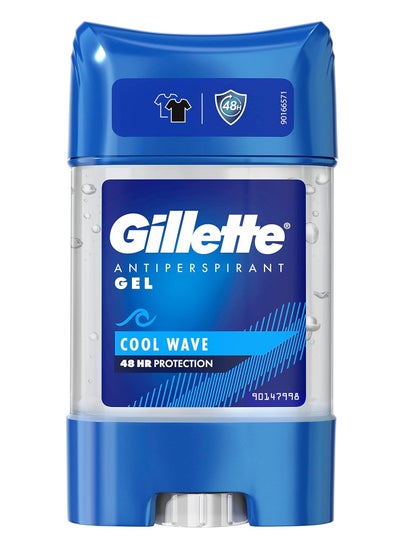 Buy Gillette Clear Gel Cool Wave Antiperspirant Deodorant, 70 ml in UAE