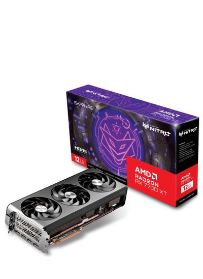 Buy SAPPHIRE NITRO+ AMD Radeon RX 7700 XT Gaming Graphics Card, 12GB DDR6 192 bit Memory, 2599 MHz Boost Clock, 18 Gbps Memory Clock, AMD RDNA 3, PCI E 4.0, 2x HDMI 2x DP | 11335-02-20G in UAE