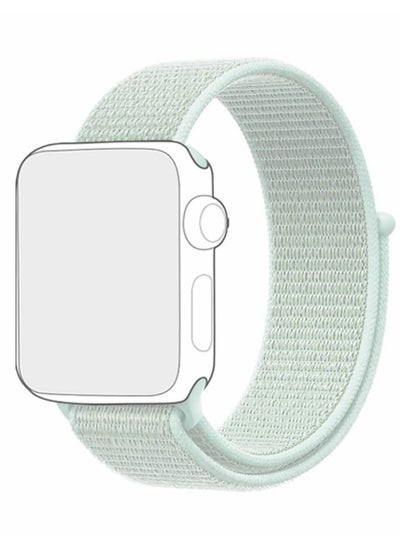 اشتري For Apple Watch Series 7 & 8 (45mm) & Apple Watch Ultra (49mm) Nylon Sport Replacement Strap Bands With Adjustable Closure - Light Green في مصر