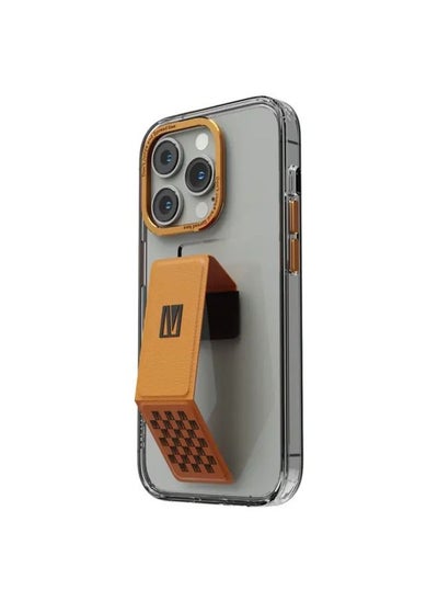 Buy Levelo Morphix Clara Gripstand iPhone 14 Pro Max IMD Clear Back Case - Orange in UAE